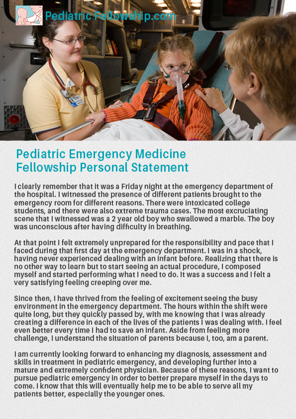 Emergency medicine residency essays