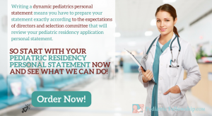 personal statement pediatric residency advice